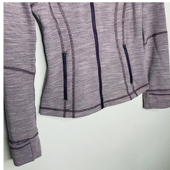 Lululemon Define Jacket Wee Are From Space Frosted Mulberry Black Currant Stripe - Picture 8 of 15